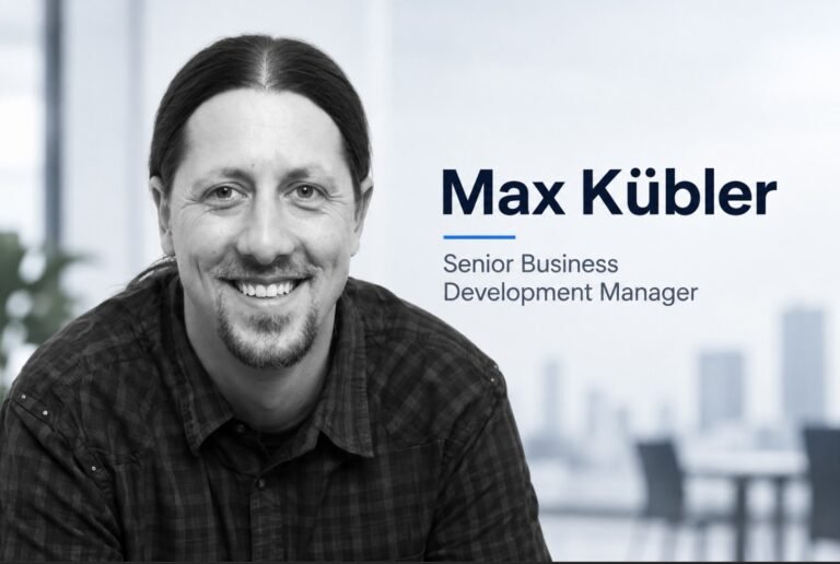 Max Kübler Senior Business Development Manager